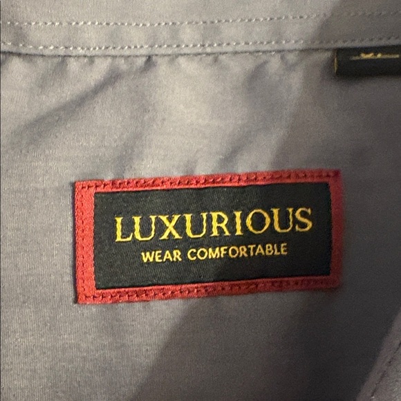 Elegant Gray Dress Shirt for Men XL long sleeve - Picture 2 of 3